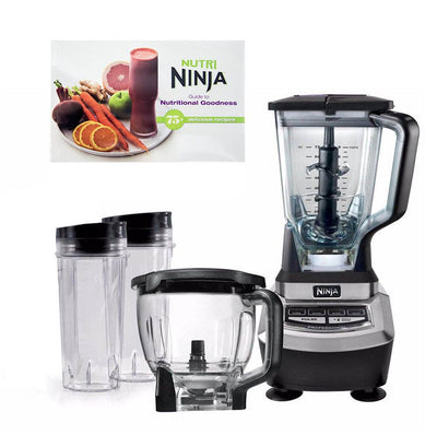 Ninja Supra Food Processor & Blender System w/ Cookbook (Refurbished)