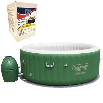 Coleman SaluSpa 6 Person Inflatable Spa & 3 Month Chemical Maintenance Kit