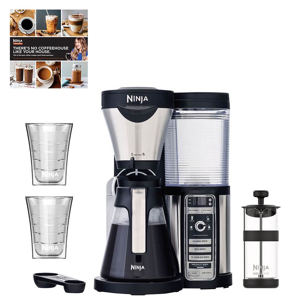 Ninja Coffee Bar w/ Cookbook and 2 Double Insulated Cups (Certified Refurbished)