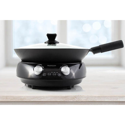 NuWave Mosaic Precision Induction Nonstick Fry Wok with Glass Lid(OPEN BOX)