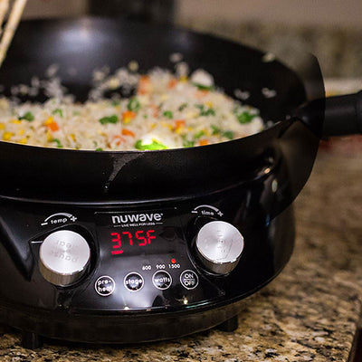 NuWave Mosaic Precision Induction Nonstick Fry Wok with Glass Lid(OPEN BOX)
