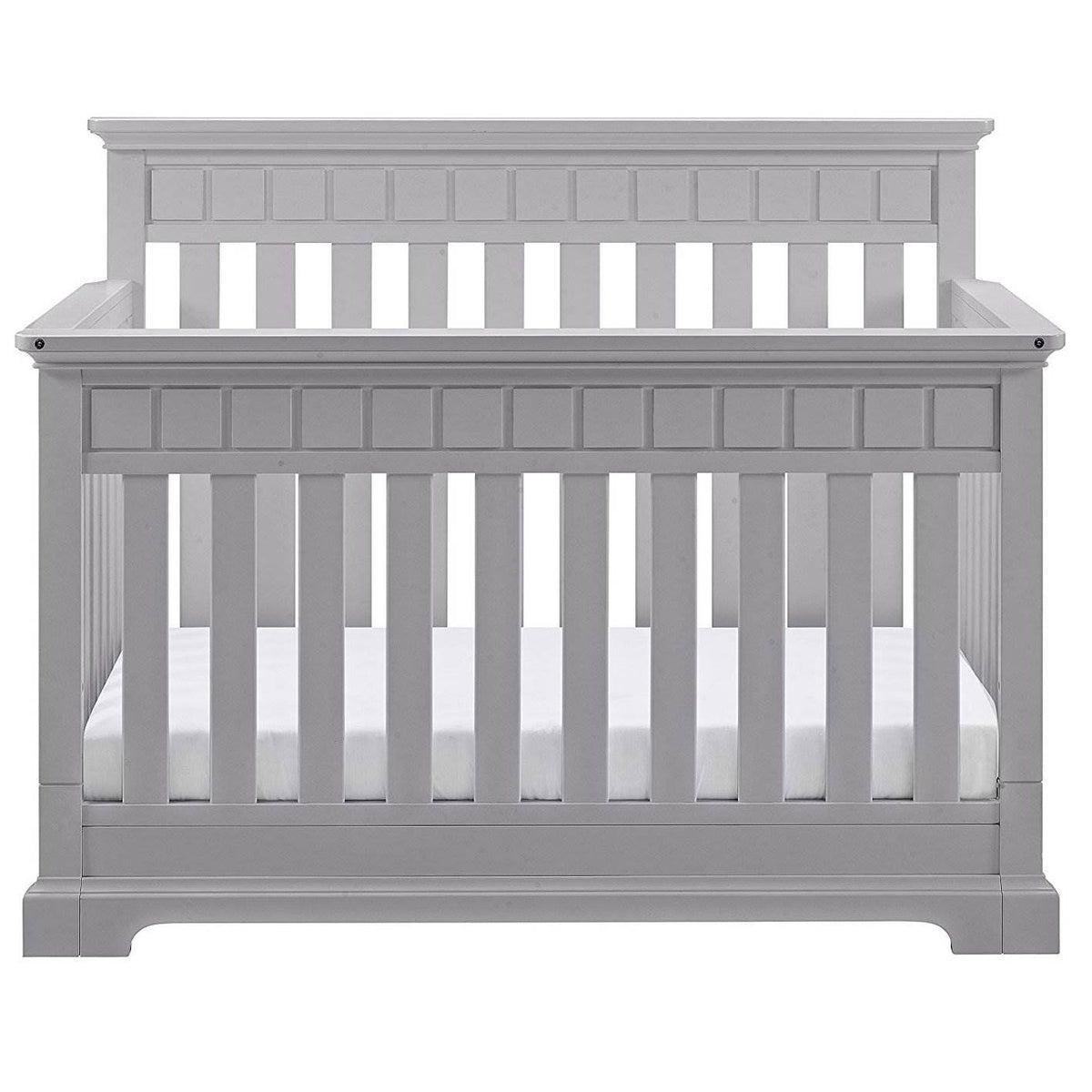Thomasville Kids Willow 4 in 1 Crib, Pebble Gray & Sealy Soybean Crib Mattress