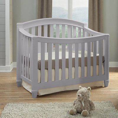 Thomasville Kids Highlands Crib, Pebble Gray & Kolcraft Pure Sleep Mattress