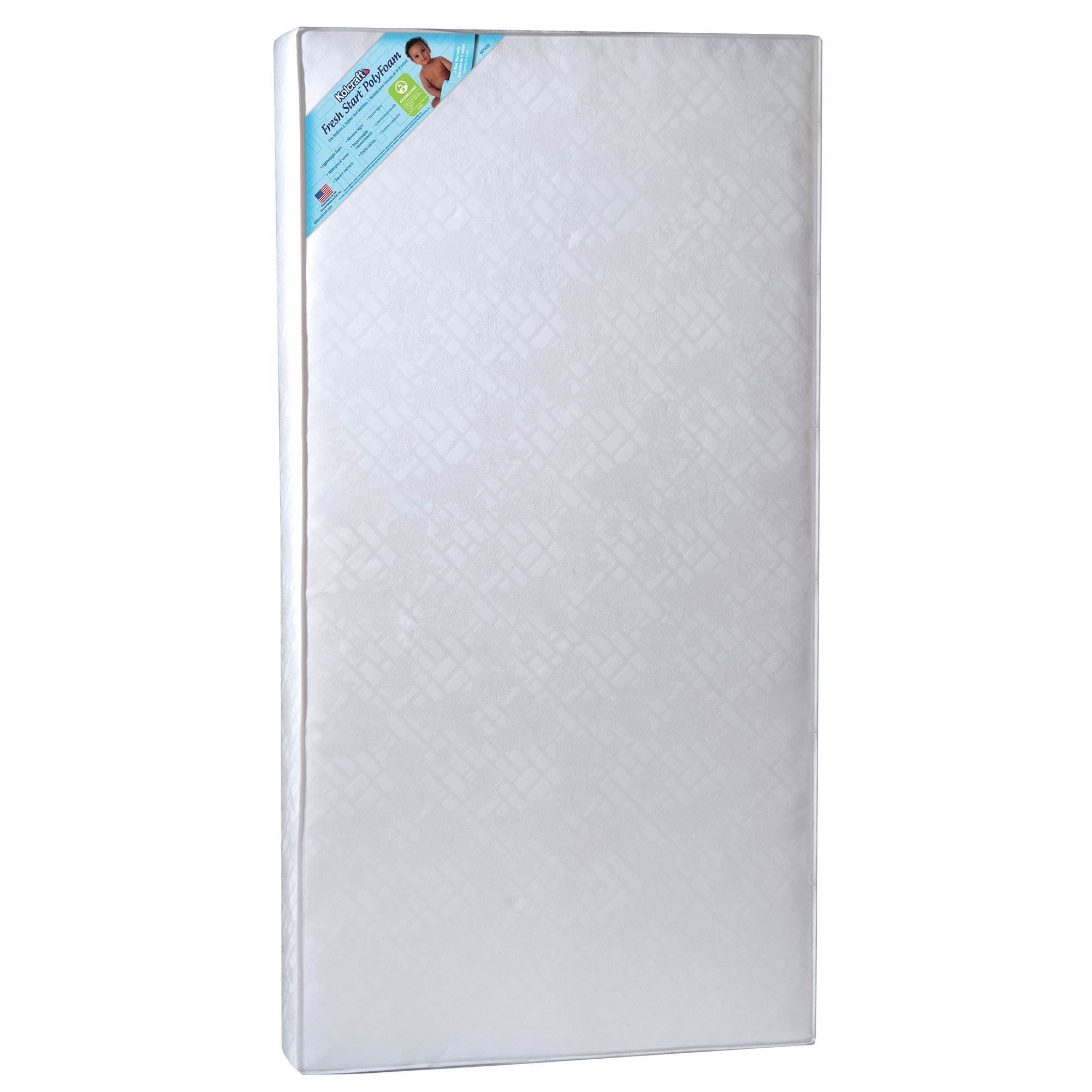 Thomasville Kids Highlands Crib, Pebble Gray & Kolcraft Fresh Start Mattress