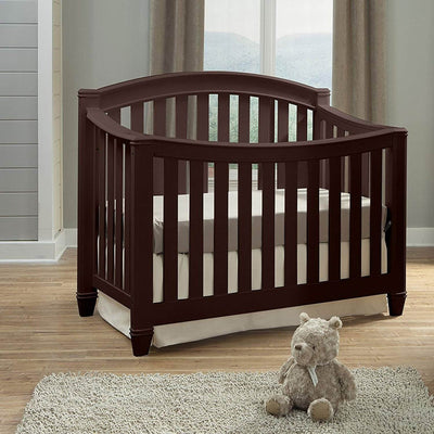 Thomasville Kids Highlands 4 in 1 Crib, Espresso & Kolcraft Fresh Start Mattress