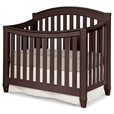 Thomasville Kids Highlands 4 in 1 Crib, Espresso & Kolcraft Fresh Start Mattress