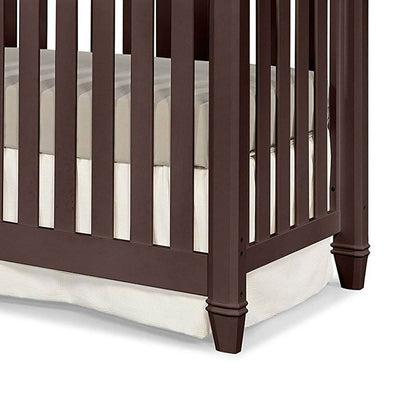 Thomasville Kids Highlands 4 in 1 Crib, Espresso & Kolcraft Fresh Start Mattress