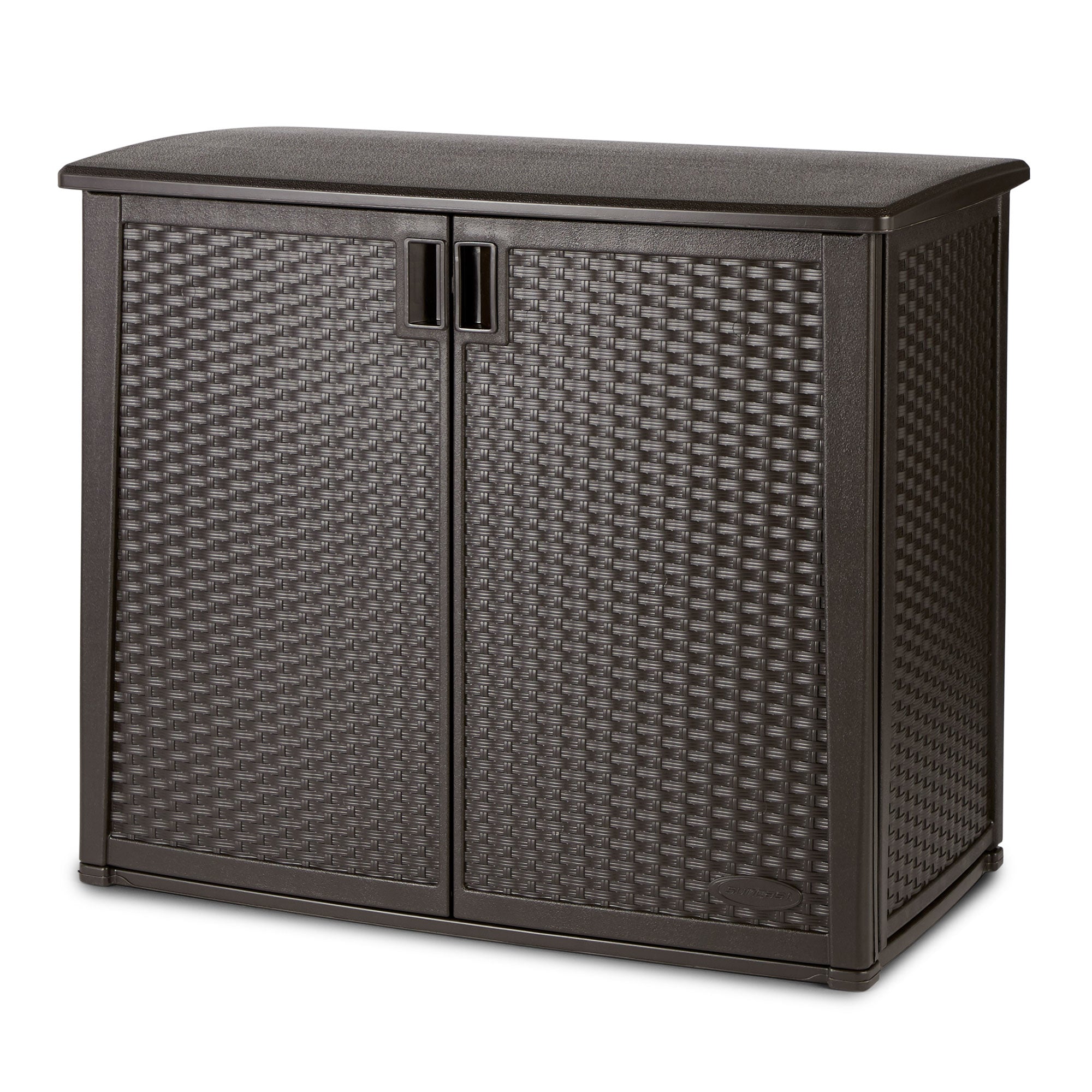 Suncast Elements 97 Gallon Backyard Oasis Storage Entertaining Station w/Shelf