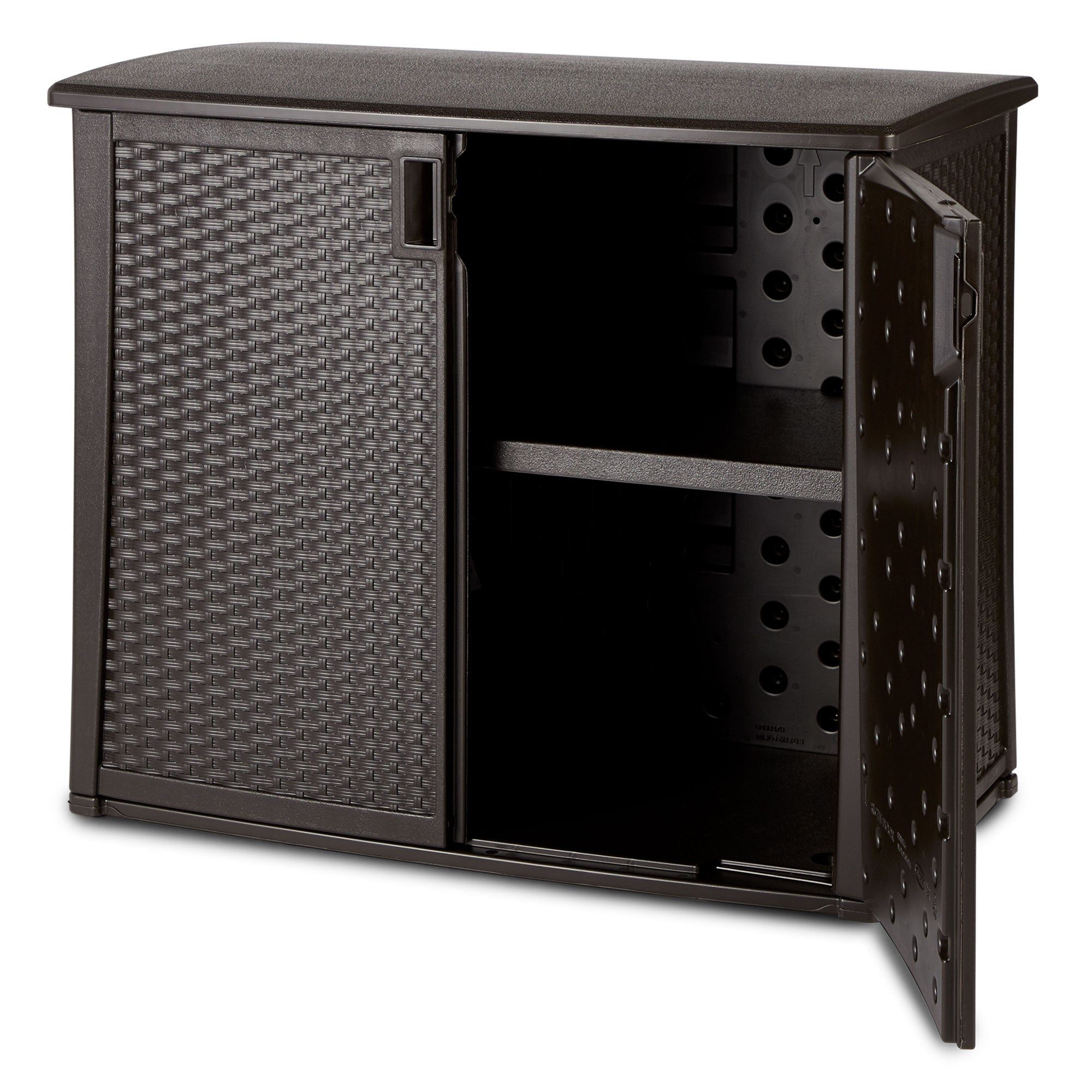 Suncast Elements 97 Gallon Backyard Oasis Storage Entertaining Station w/Shelf