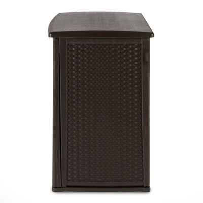 Suncast Elements 97 Gallon Backyard Oasis Storage Entertaining Station w/Shelf