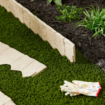 Suncast Landscape Design Border Decorative Natural Rock Stone Edging (Open Box)