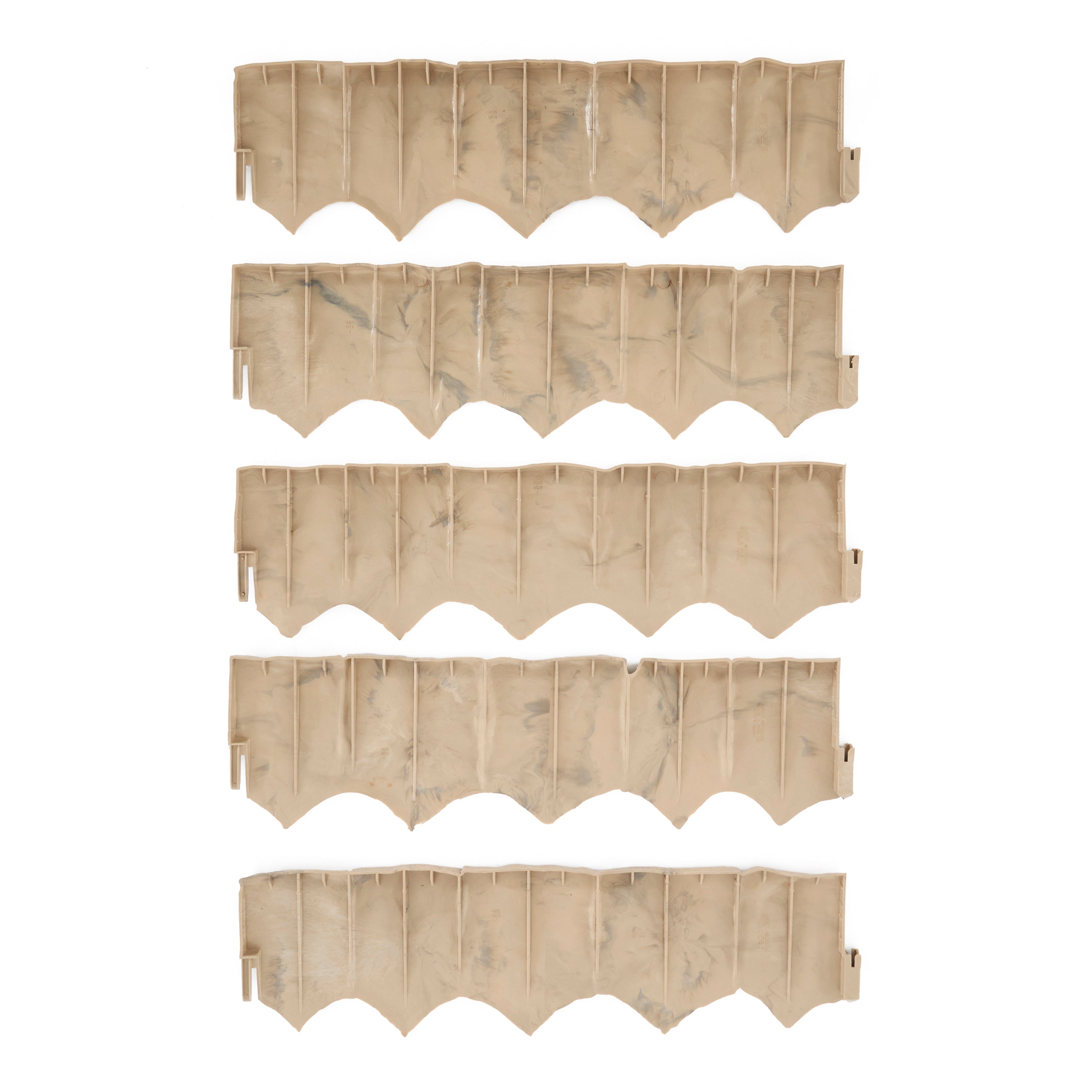 Suncast Landscape Design Border Decorative Natural Rock Plastic Edging (40 Pack)