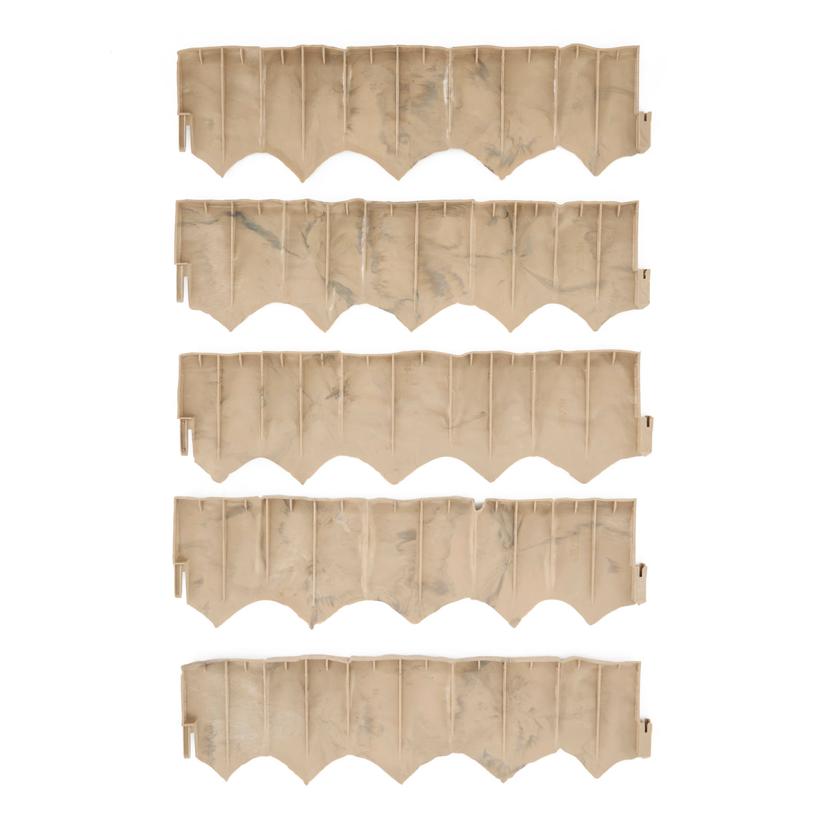 Suncast Landscape Design Border Decorative Natural Rock Plastic Edging (20 Pack) - VMInnovations