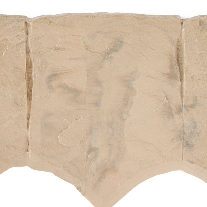 Suncast Landscape Design Border Decorative Natural Rock Plastic Edging (20 Pack) - VMInnovations