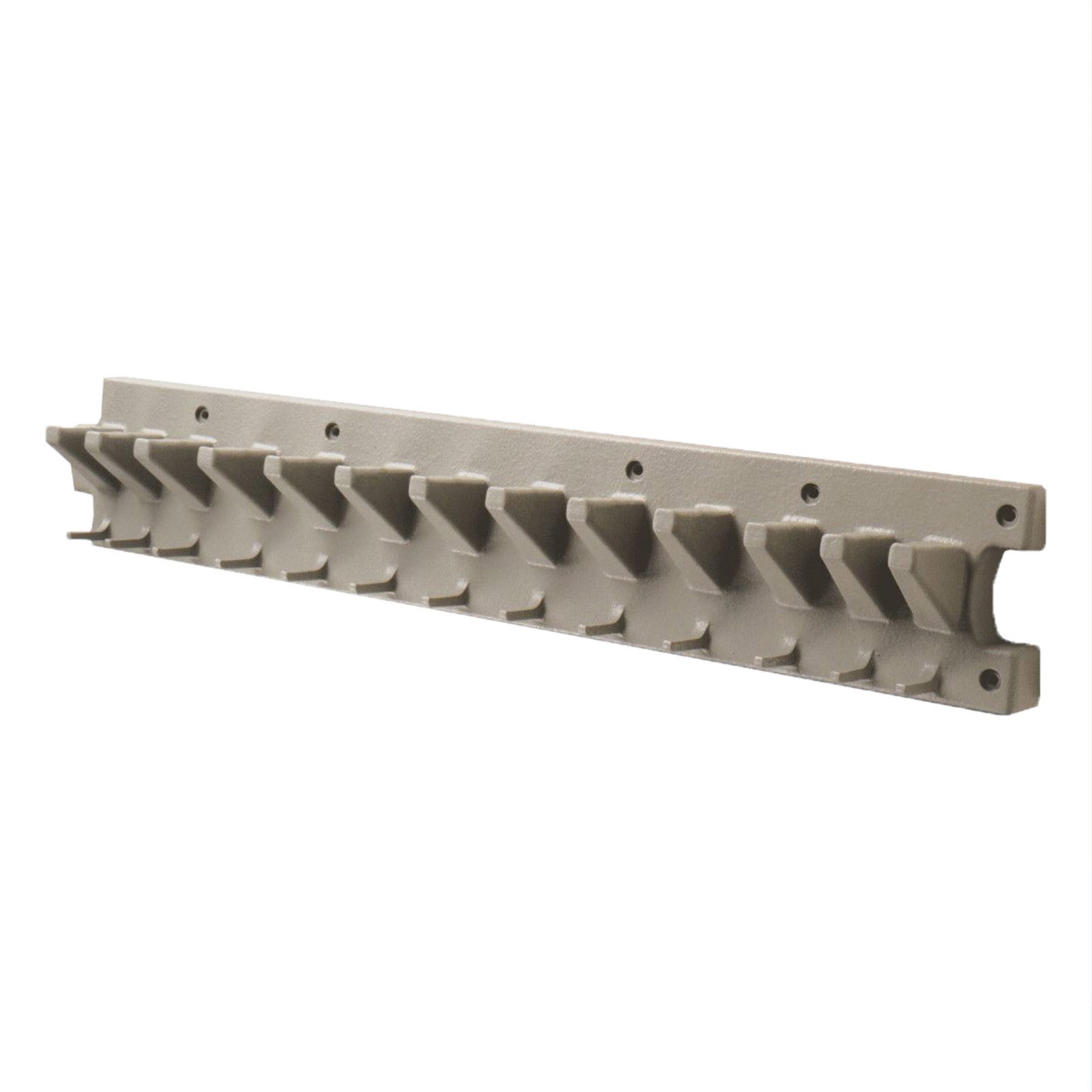 Suncast V713 2 Foot Wall Mounted Garage Garden Hand Tool Organizer, Platinum - VMInnovations
