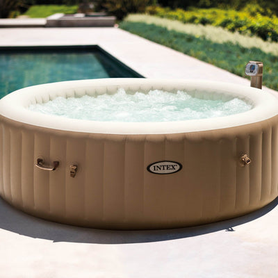 Intex Inflatable Pure Spa 6-Person Hot Tub & Qualco Spa 6 Month Chemical Kit