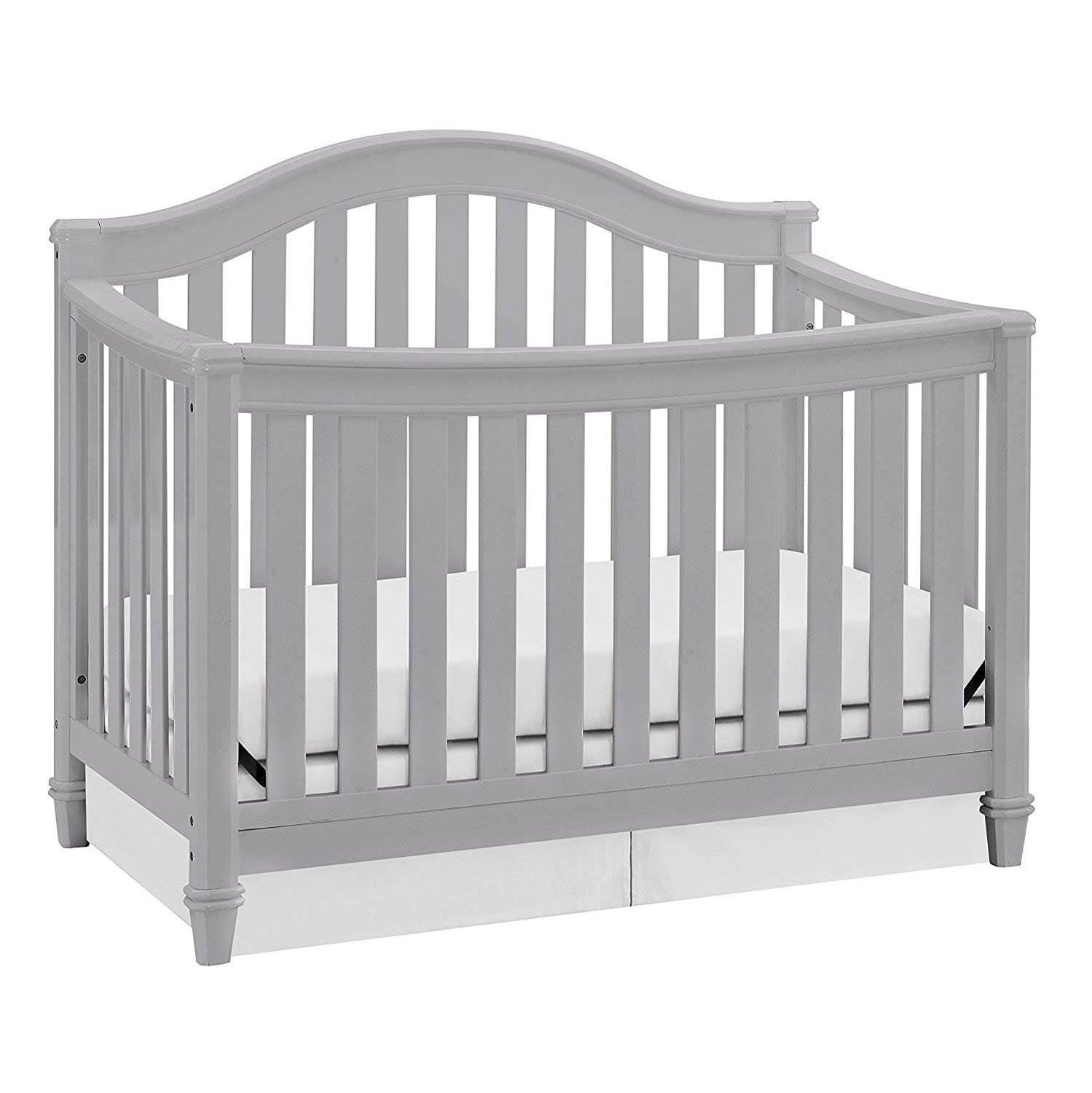 Thomasville Kids Auburn 4 in 1 Crib, Gray & Kolcraft Pure Sleep Crib Mattress - VMInnovations