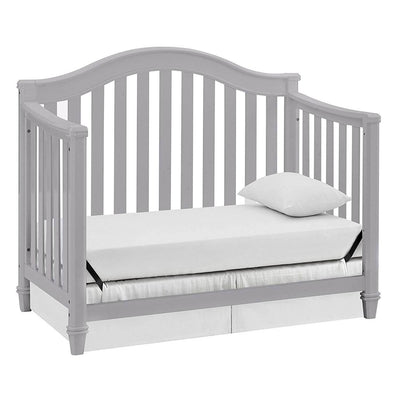 Thomasville Kids Auburn 4 in 1 Crib, Gray & Kolcraft Fresh Start Crib Mattress - VMInnovations