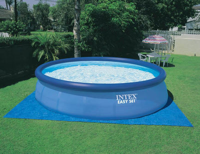 Intex 18ft x 48in Inflatable Easy Set Pool w/ Ladder, Pump, & Winterizing Kit
