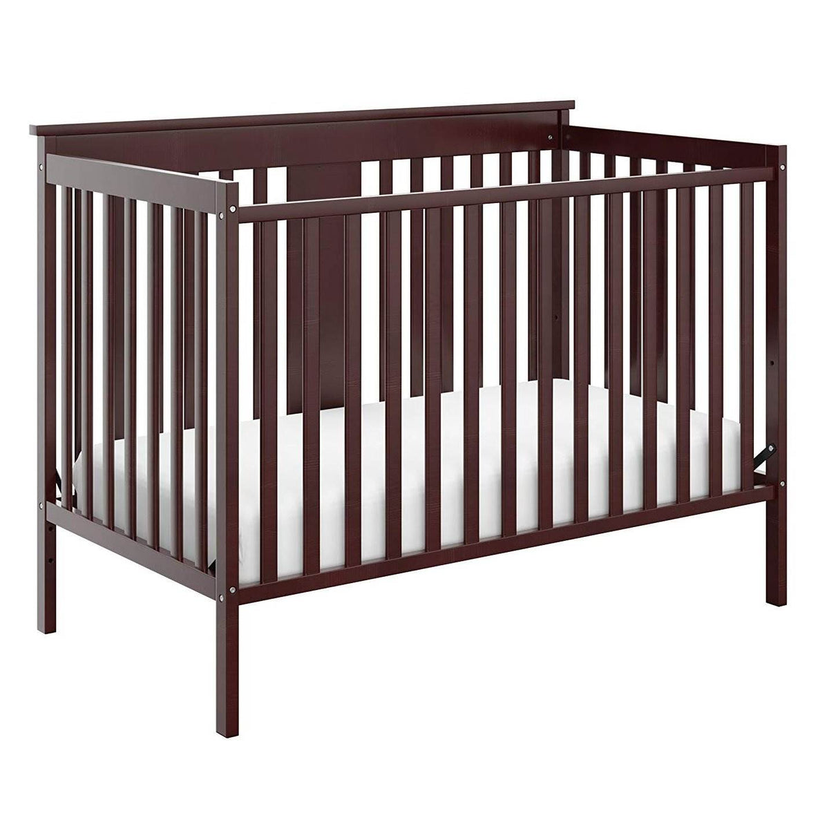 Storkcraft Mission Ridge 4 in 1 Crib, Espresso & Kolcraft Pure Sleep Mattress