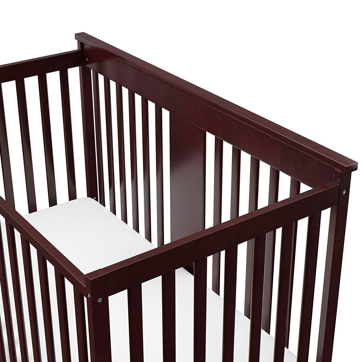Storkcraft Mission Ridge 4 in 1 Crib, Espresso & Kolcraft Pure Sleep Mattress