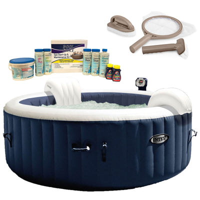 Intex Pure Spa 4-Person Inflatable Hot Tub,  Maintenance Kit, & Chemical Kit