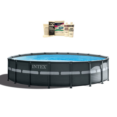 Intex 18ft x 52in Ultra XTR Round Frame Swimming Pool, Pump, & Winterizing Kit