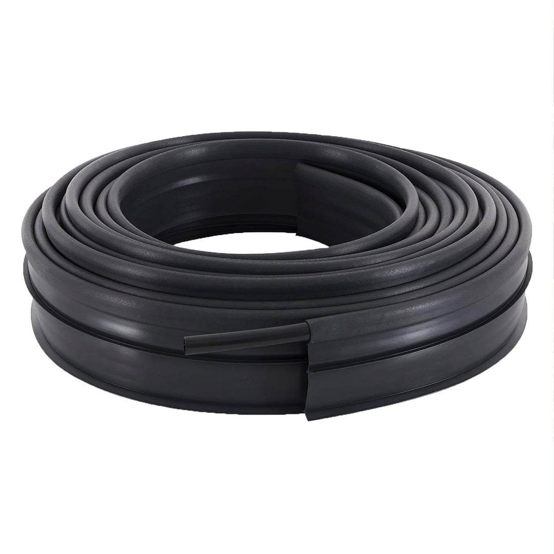 Suncast Professional Grade Dig In 60 Foot Resin Landscape Edging Roll, Black