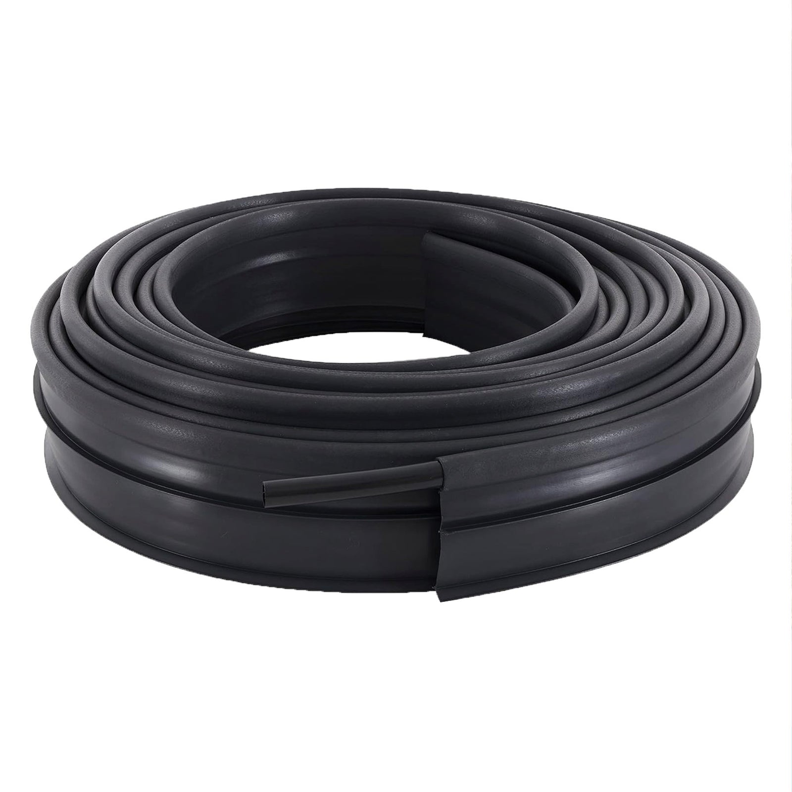 Suncast Professional Grade Dig In 60 Foot Resin Landscape Edging Roll, Black - VMInnovations