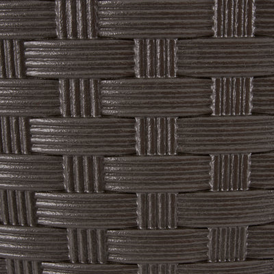 Suncast Sonora 22 Inch Resin Wicker Garden Flower Planter, Java (Used)
