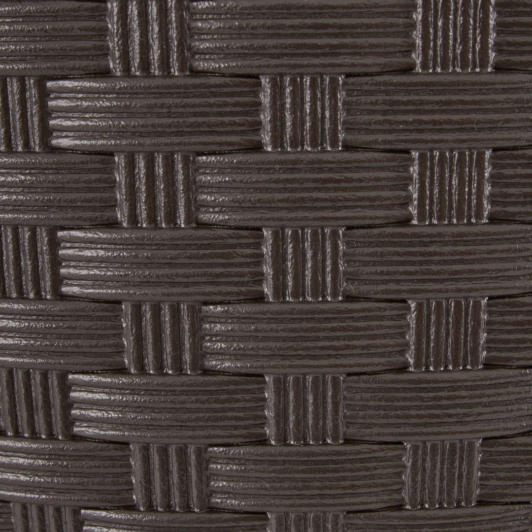 Suncast Sonora 22 Inch Resin Wicker Decorative Garden Planter, Java (2 Pack) - VMInnovations