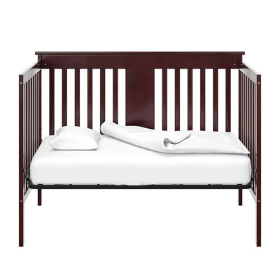 Storkcraft Mission Ridge 4 in 1 Bed, Espresso & Sealy Soybean Crib Mattress