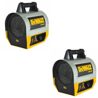 DeWalt 5,630 BTU 1.65 kW Jobsite Portable Forced Air Electric Heater (2 Pack)