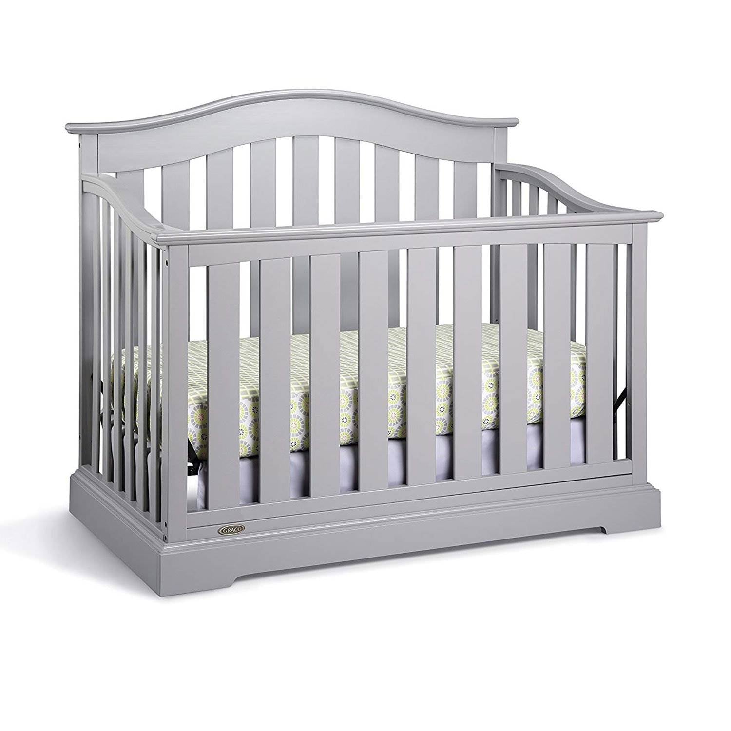 Graco Westbrook 4 in 1 Crib, Pebble Gray & Kolcraft Pure Sleep Crib Mattress