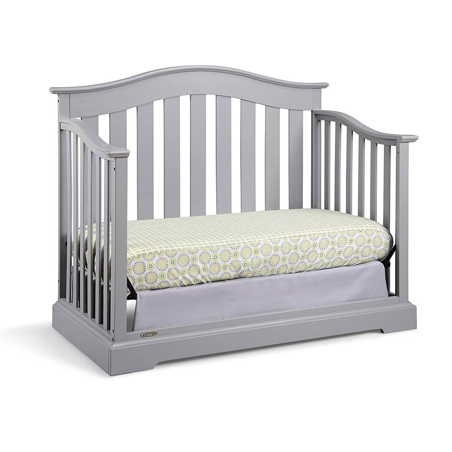 Graco Westbrook 4 in 1 Crib, Pebble Gray & Kolcraft Pure Sleep Crib Mattress