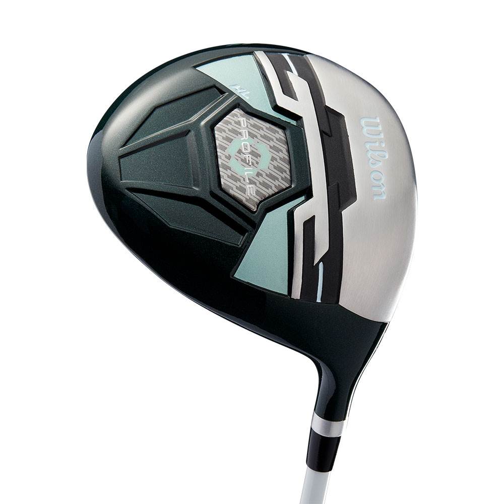 Wilson Profile XLS Women's LH Graphite Golf Club Set, Teal & Wheeled Travel Case