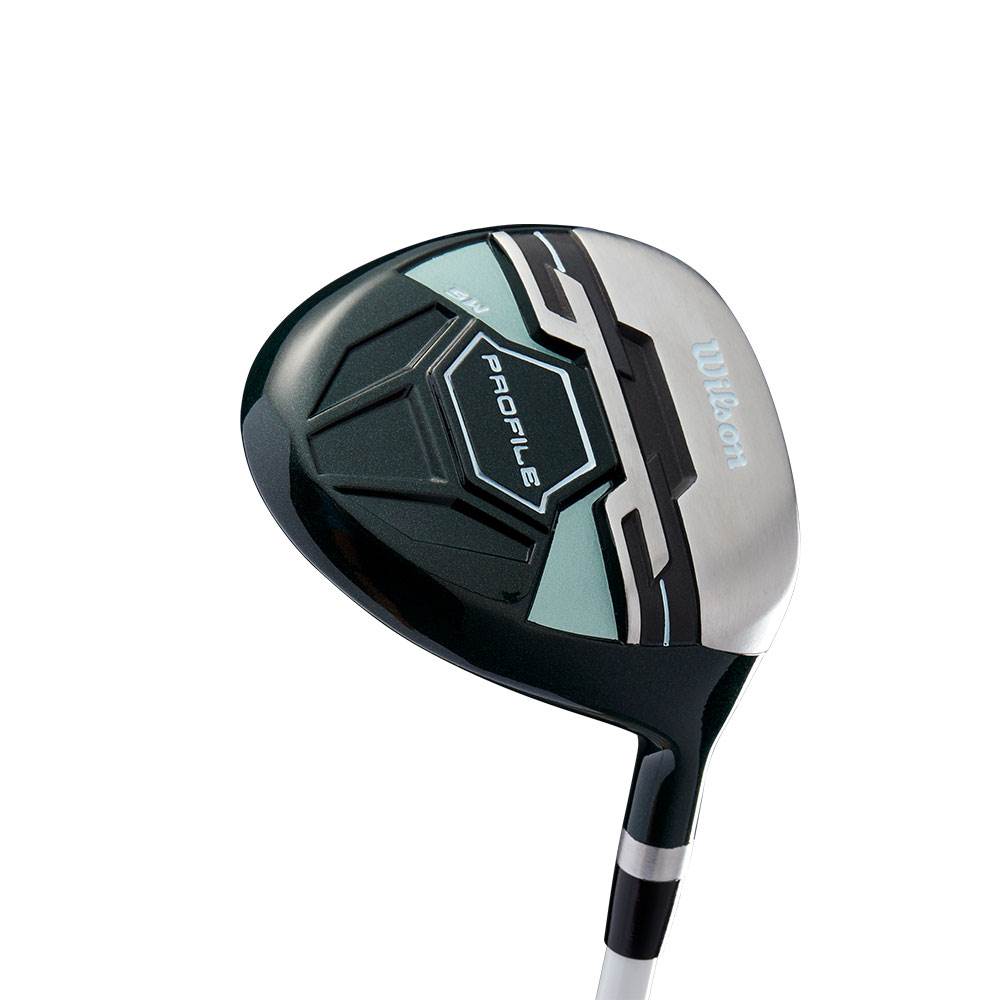 Wilson Profile XLS Women's LH Graphite Golf Club Set, Teal & Wheeled Travel Case