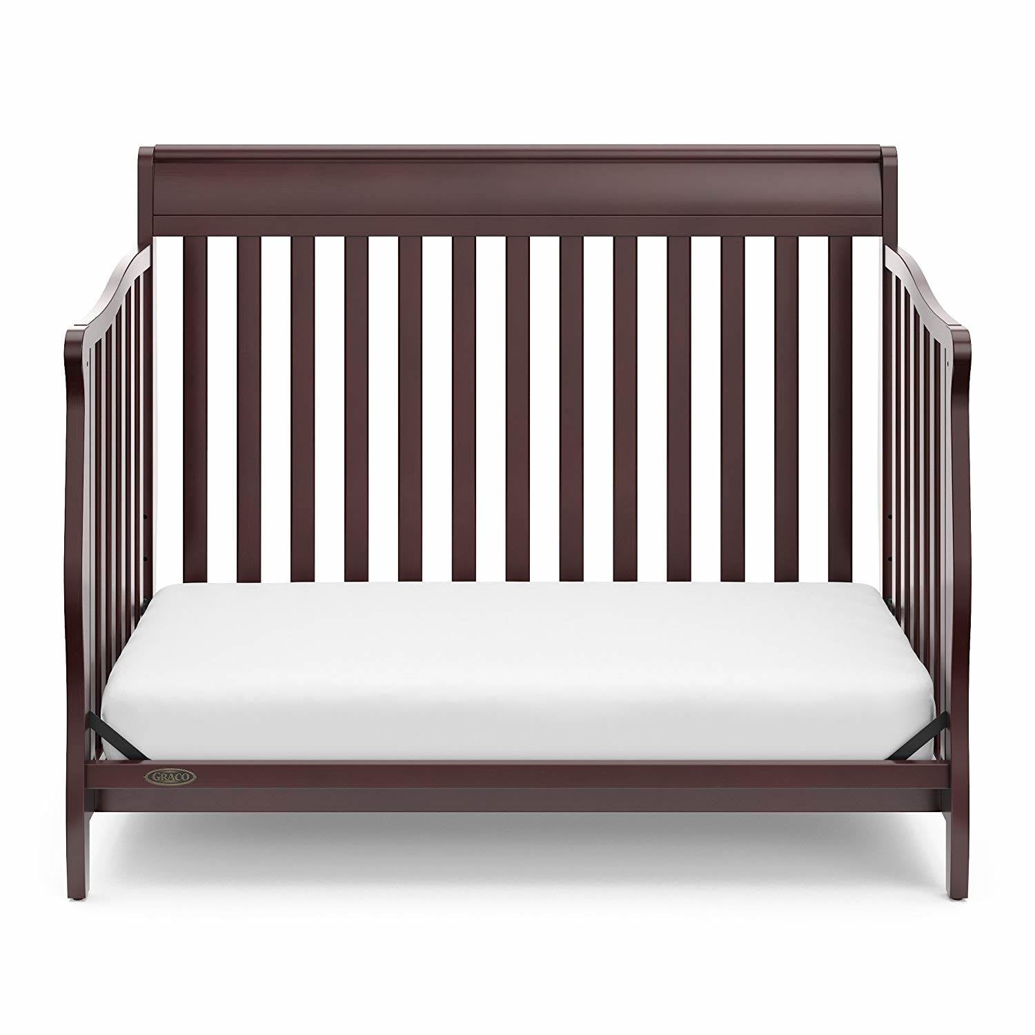 Graco Stanton 4 in 1 Convertible Crib, Espresso & Kolcraft Pure Sleep Mattress