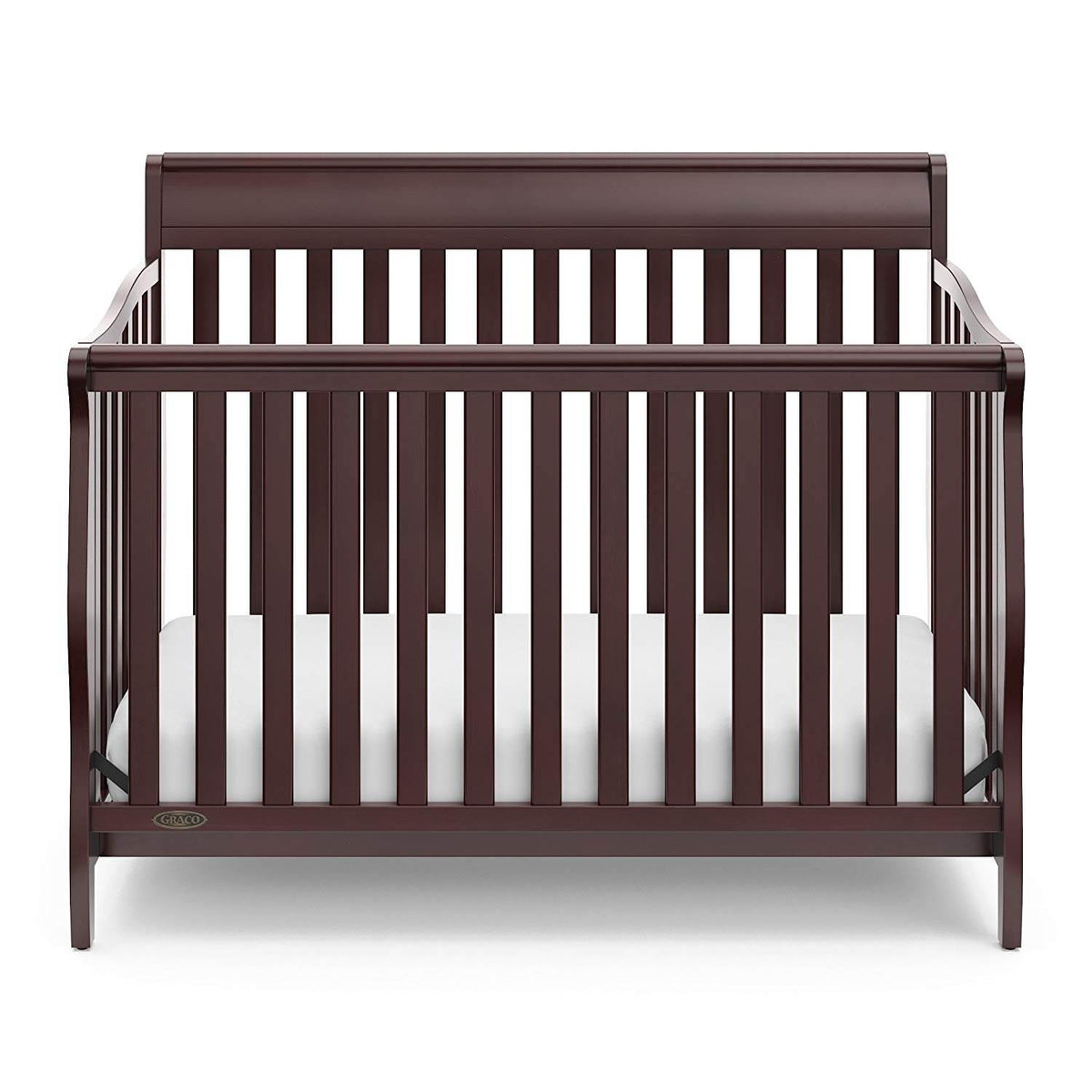 Graco Stanton 4 in 1 Convertible Crib, Espresso & Kolcraft Fresh Start Mattress