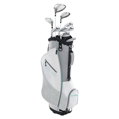 Wilson Womens Left Handed Complete Golf Club Set, Gray Mint & Wheeled Case