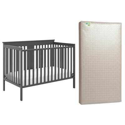Storkcraft Mission Ridge 4 in 1 Convertible Crib & Sealy Soybean Crib Mattress - VMInnovations
