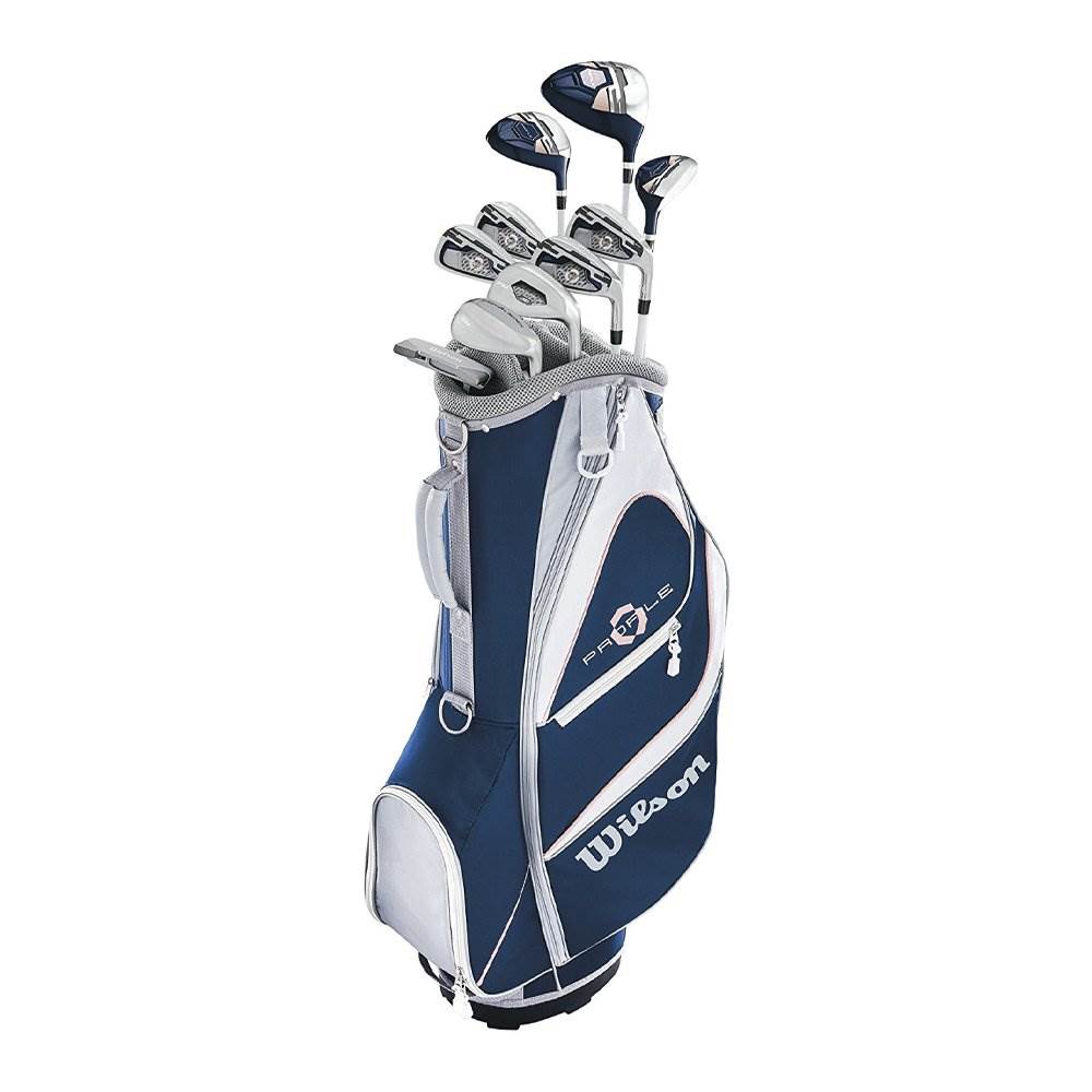 Wilson Profile Women's Right Handed Complete Golf Club Set & Wheeled Travel Case