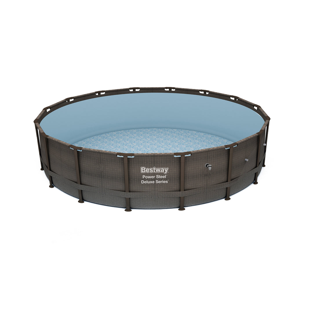 Bestway 14ft x 42in Power Steel Deluxe Above Ground Pool Set and Pump (Open Box)