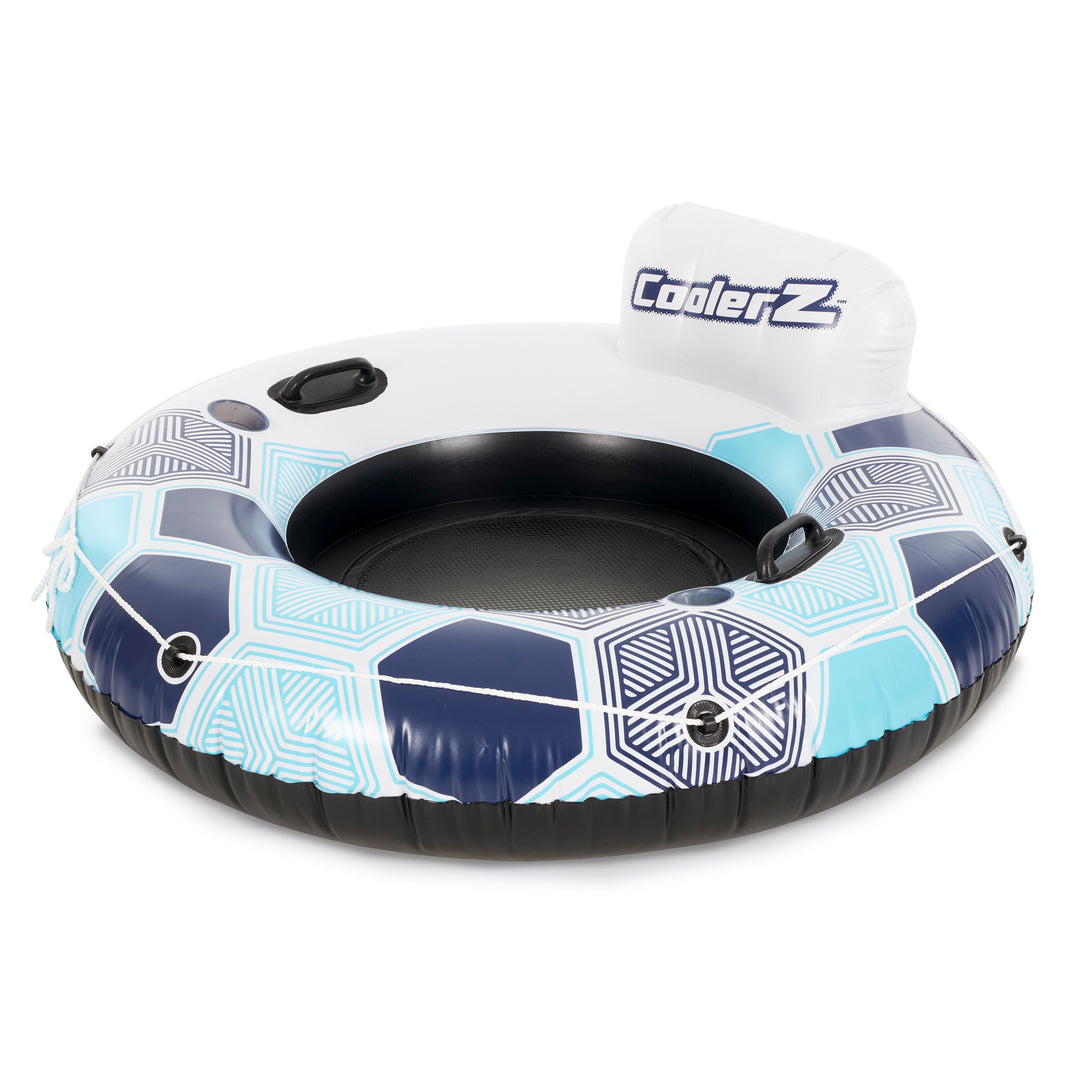 Bestway CoolerZ Rapid Rider 53 Inch Inflatable Pool River Raft Tube Float, Blue - VMInnovations