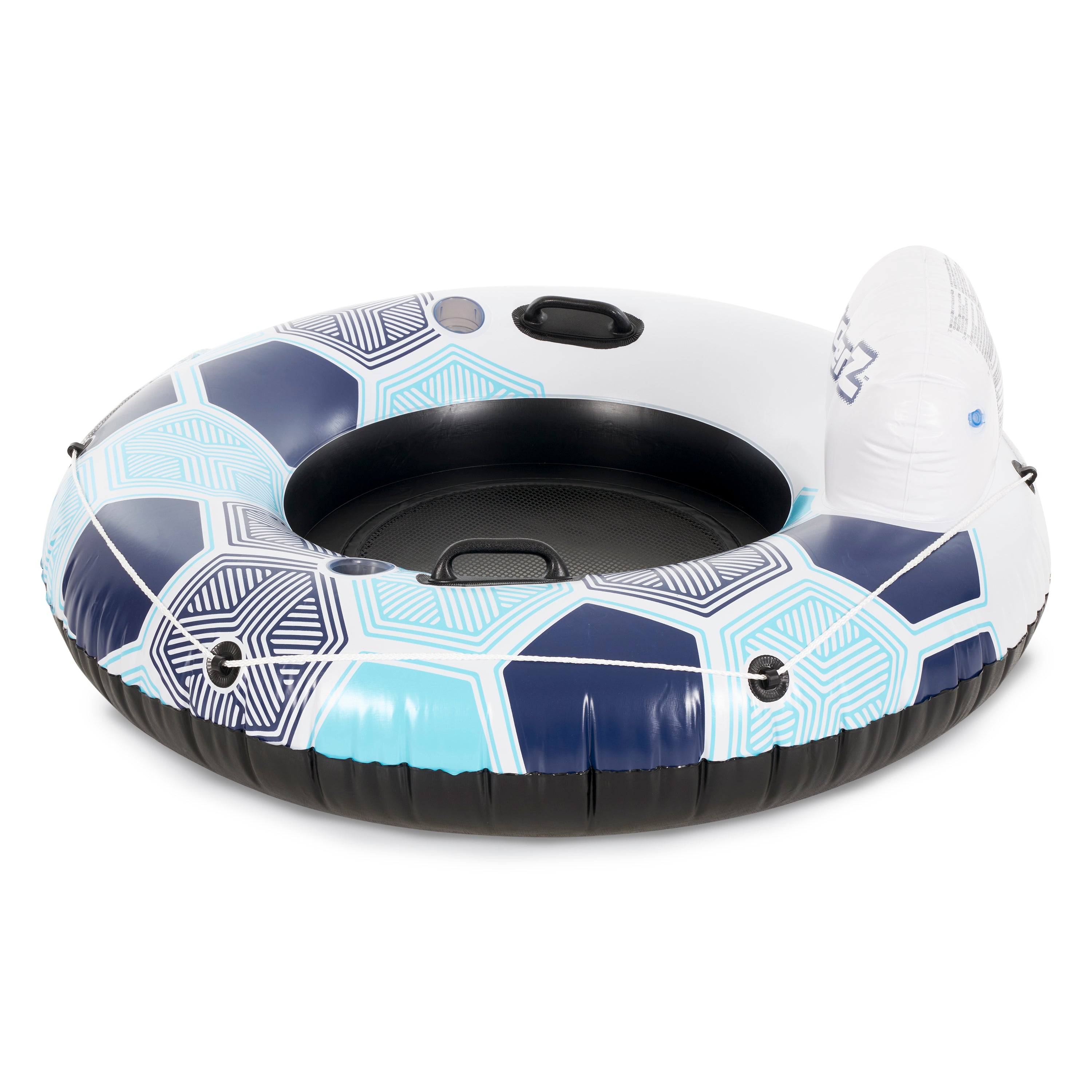 Bestway CoolerZ Rapid Rider 53 Inch Inflatable Pool River Raft Tube Float, Blue - VMInnovations