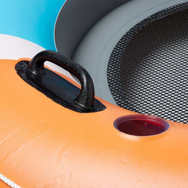 Bestway CoolerZ Rapid Rider Inflatable River Lake Pool Tube Float, Orange, 2 Ct