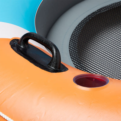 Bestway Hydro-Force Rapid Rider Single Inflatable River Tube Water Float, Orange - VMInnovations