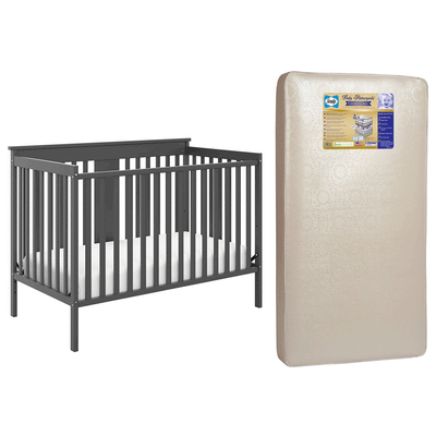 Storkcraft Mission Ridge 4 in 1 Convertible Crib & Sealy Posturepedic Mattress - VMInnovations