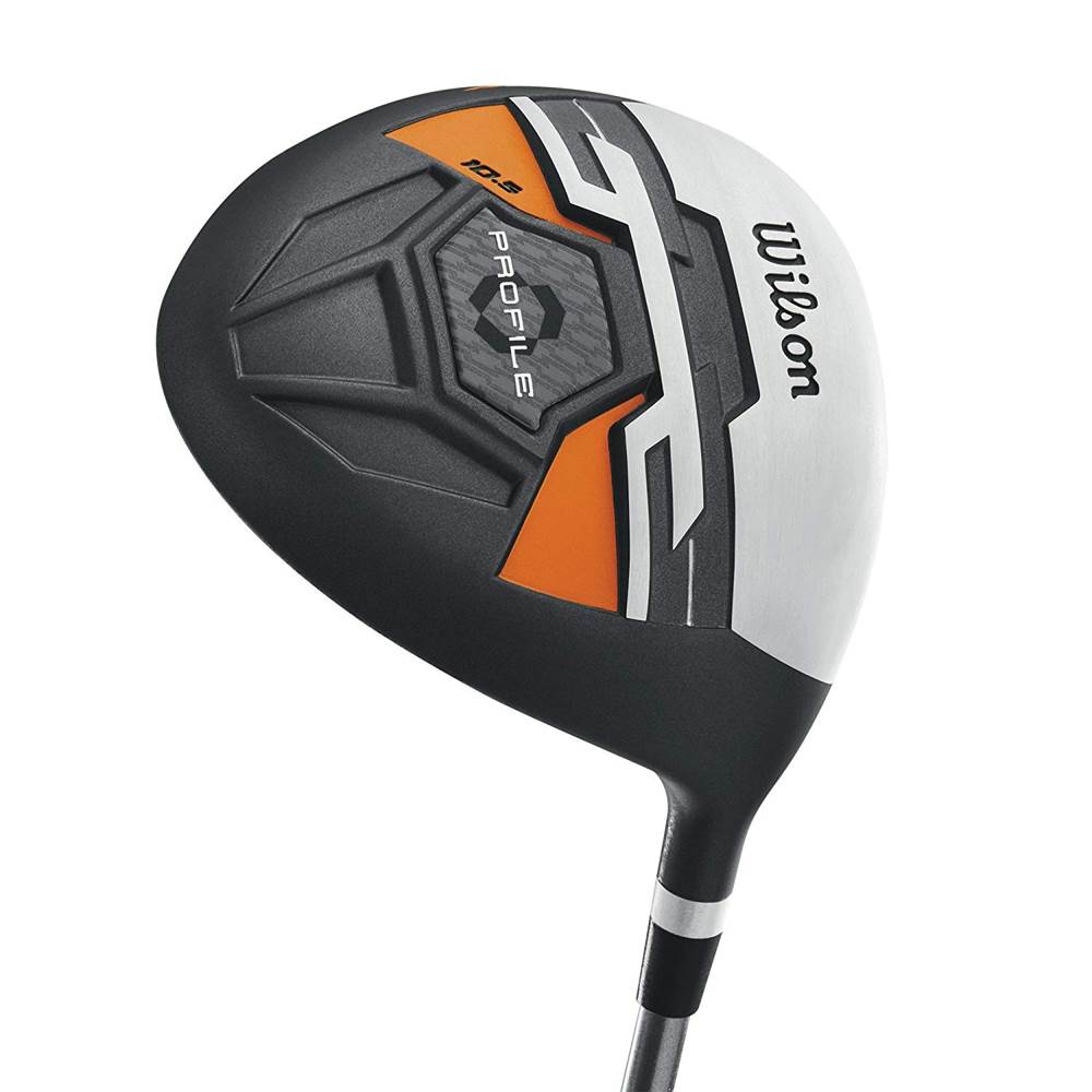 Wilson Profile Teen Right Handed Golf Club Set, Orange & Wheeled Travel Case