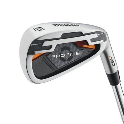 Wilson Profile Teen Right Handed Golf Club Set, Orange & Wheeled Travel Case